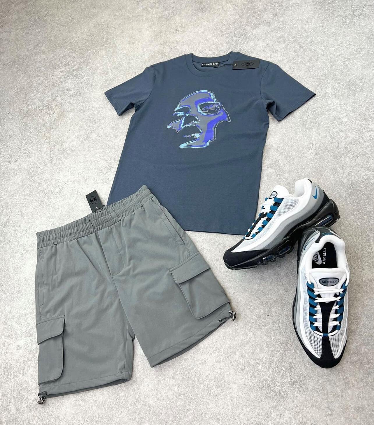 BLUE HOLO T-SHIRT